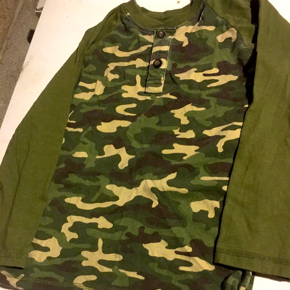 Granimals camo long sleeve shirt size 8